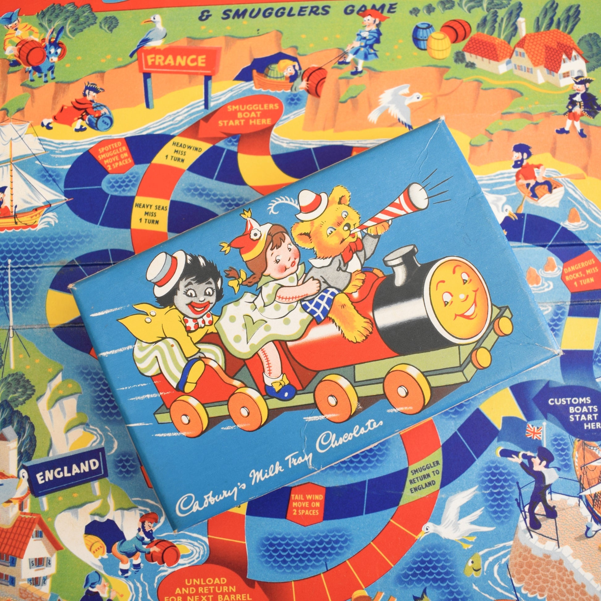 Vintage 1960s Empty Cadbury's Milk Tray Chocolate Box / Fry's Selection Box by Pineapple Retro