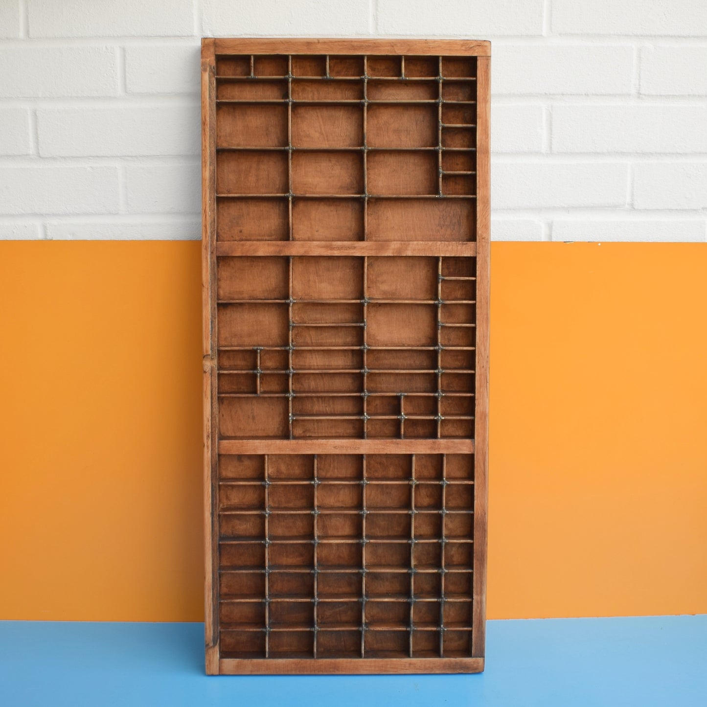 Vintage 1950s Wooden Printers Tray - Collection Display by Pineapple Retro