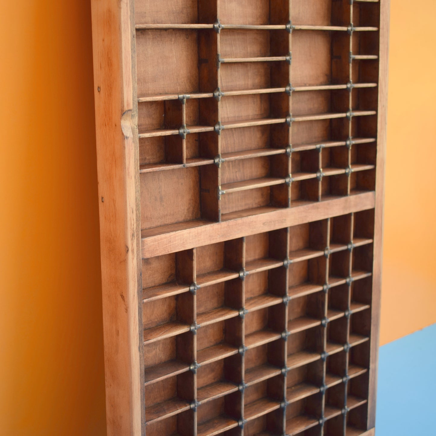 Vintage 1950s Wooden Printers Tray - Collection Display by Pineapple Retro