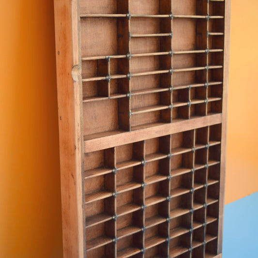 Vintage 1950s Wooden Printers Tray - Collection Display