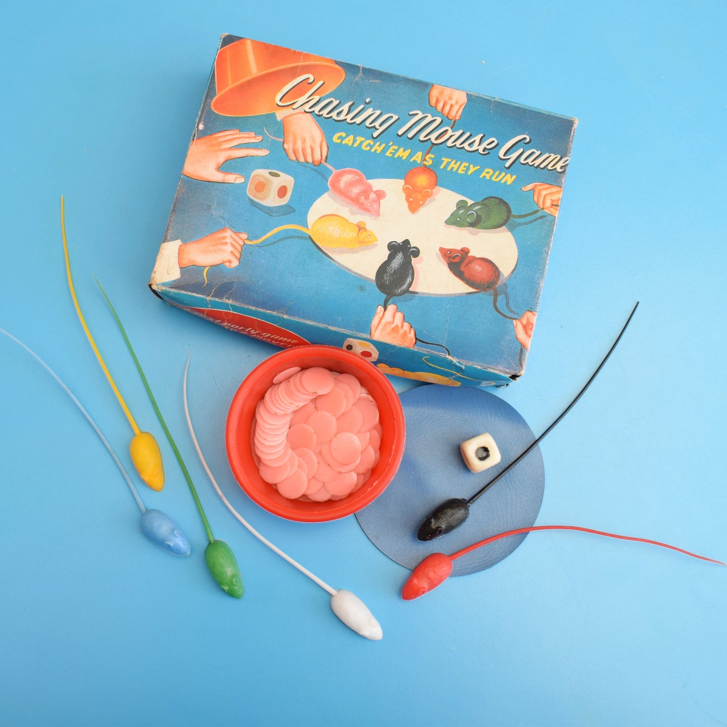 Vintage 1960s Beetle Game / Chasing Mouse Game by Vintage
