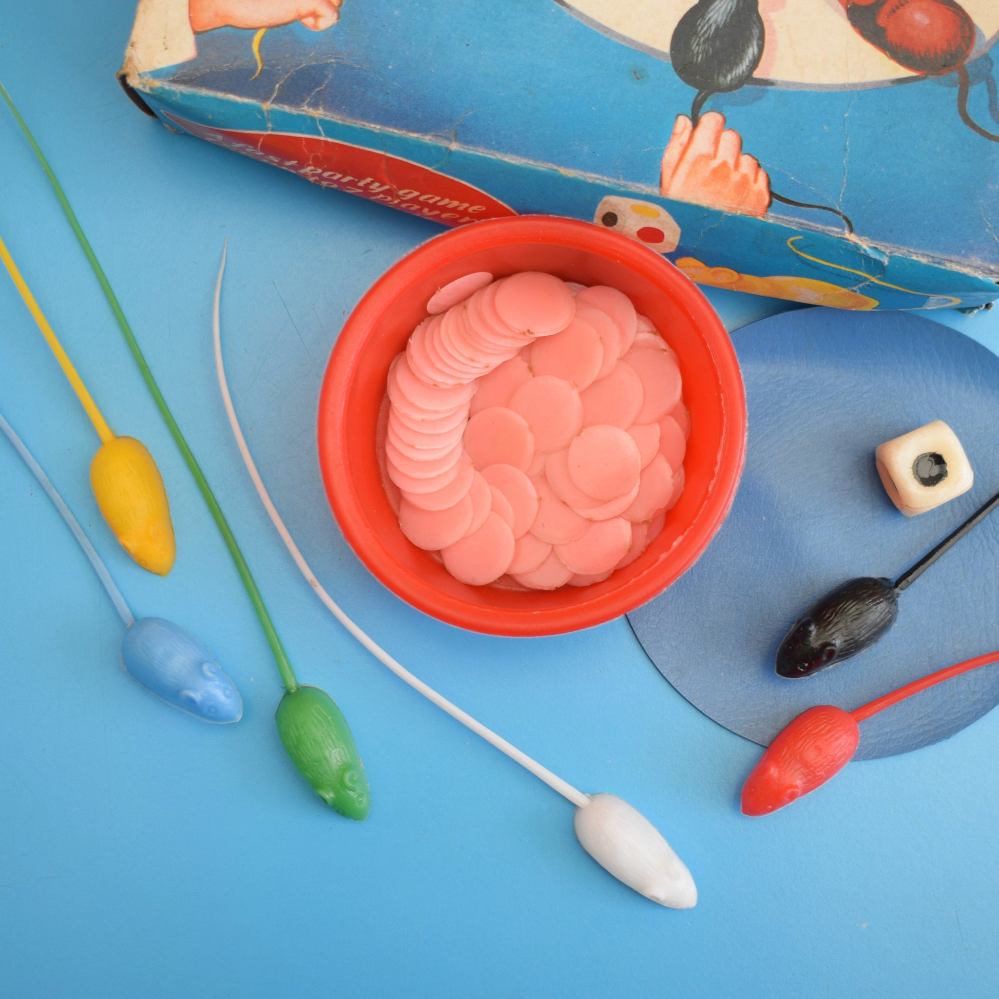 Vintage 1960s Beetle Game / Chasing Mouse Game by Vintage