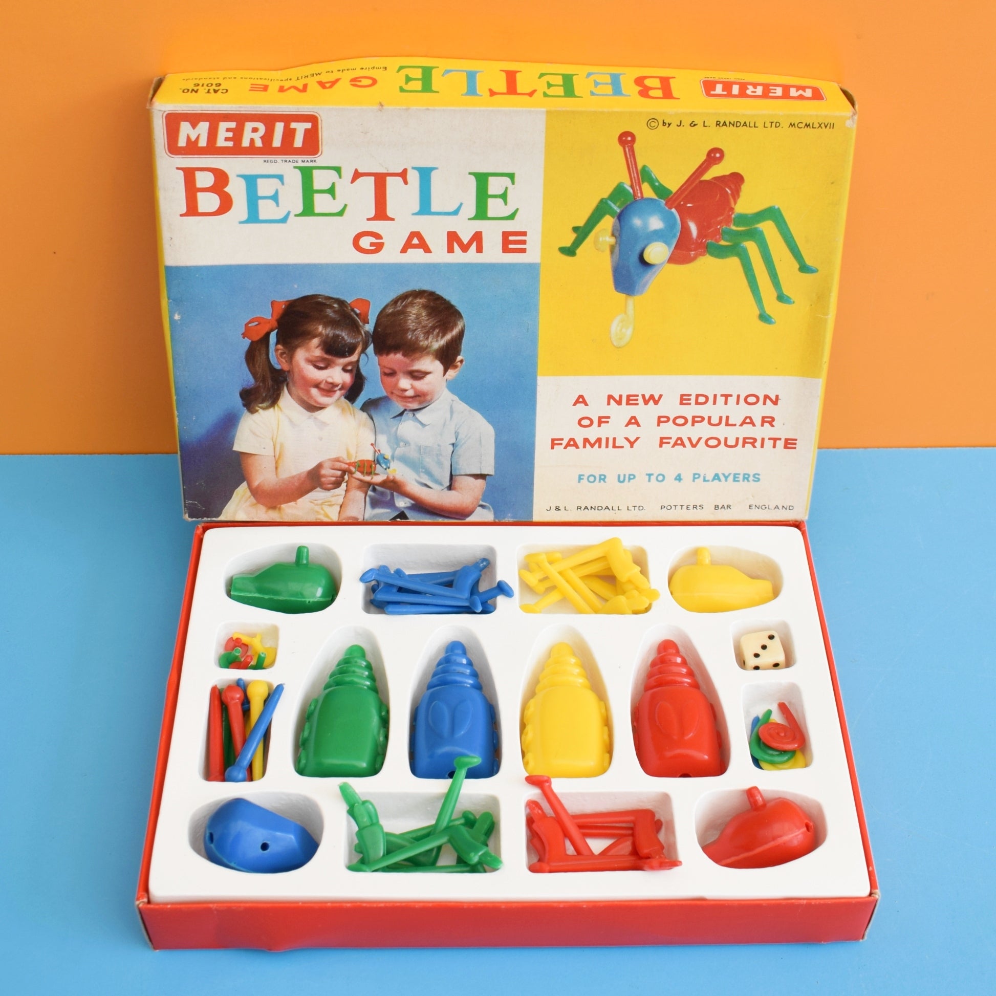 Vintage 1960s Beetle Game / Chasing Mouse Game by Vintage