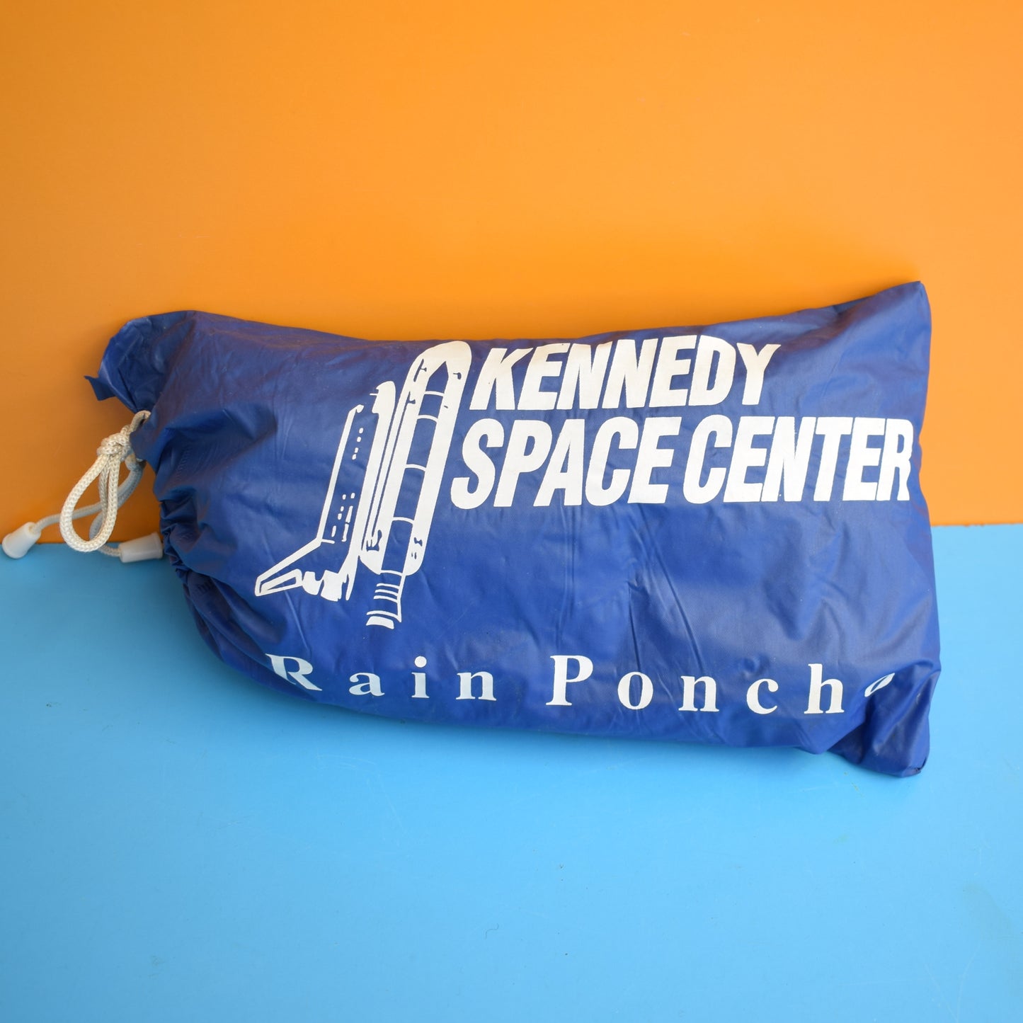 Vintage 1980s Plastic Frisbee / Poncho - Nasa Kennedy Space Center