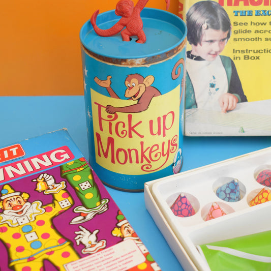 Vintage 1960s Racing Cones / Pick Up Monkeys / Clowning Games by Vintage