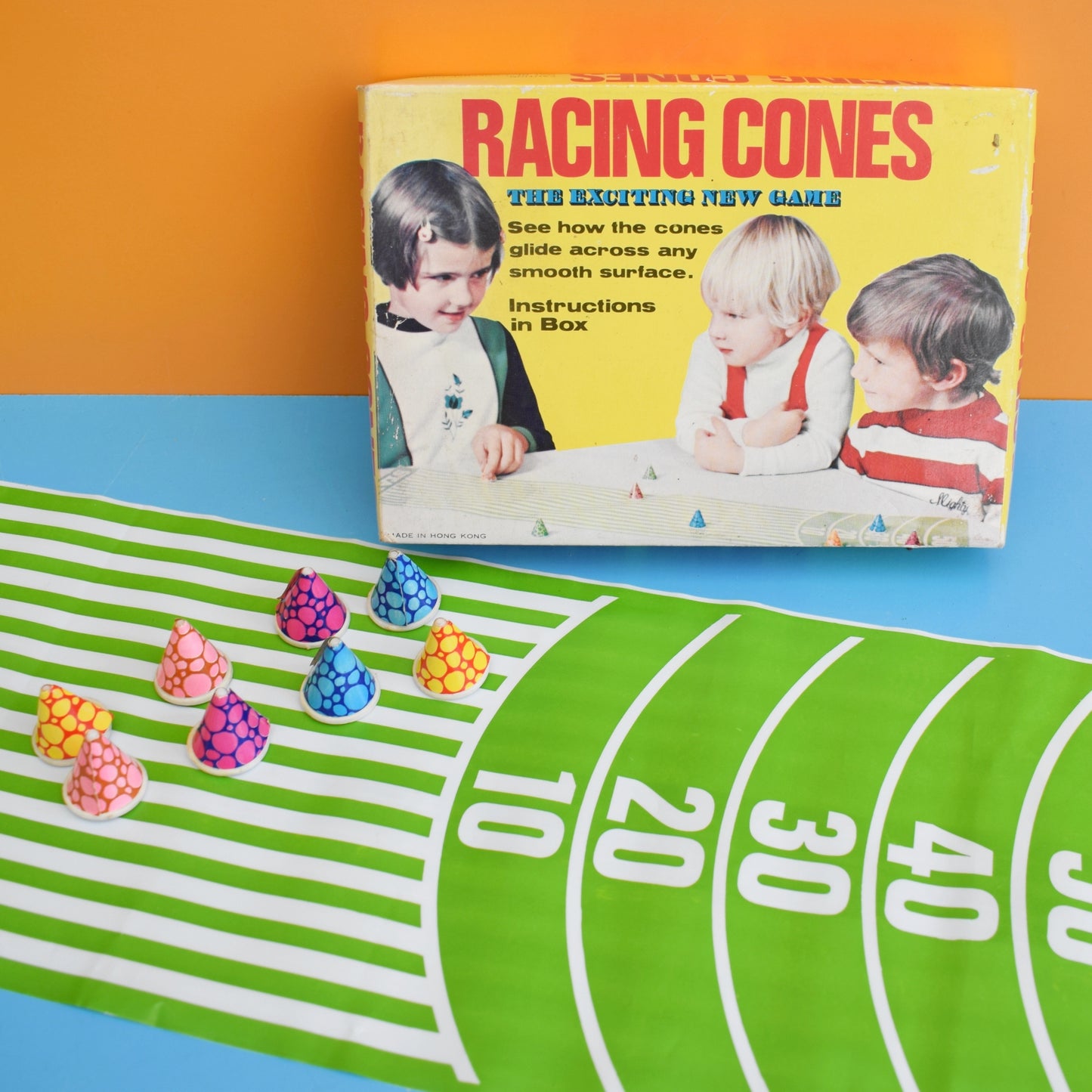 Vintage 1960s Racing Cones / Pick Up Monkeys / Clowning Games by Vintage