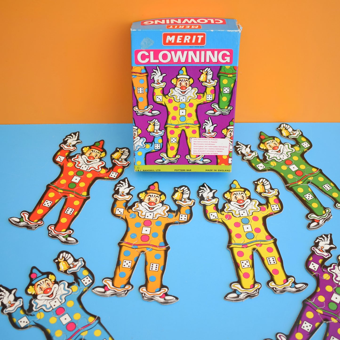 Vintage 1960s Racing Cones / Pick Up Monkeys / Clowning Games by Vintage