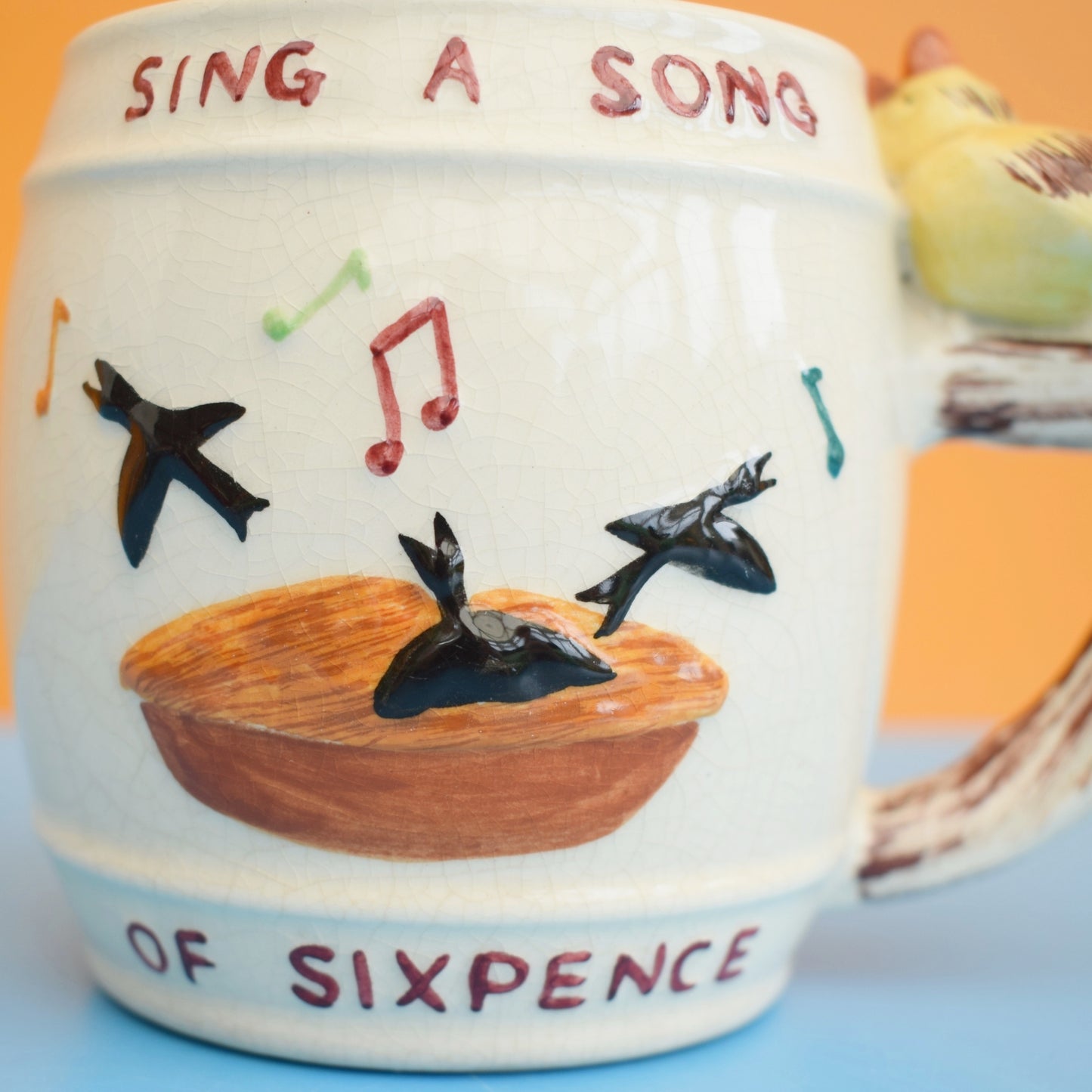 Vintage 1960s Whistle Childs Mug - Sing a Song of Sixpence