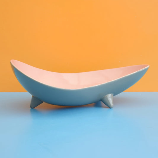 Vintage 1950s Wade China - Harmony Bowl - Pink/ Grey