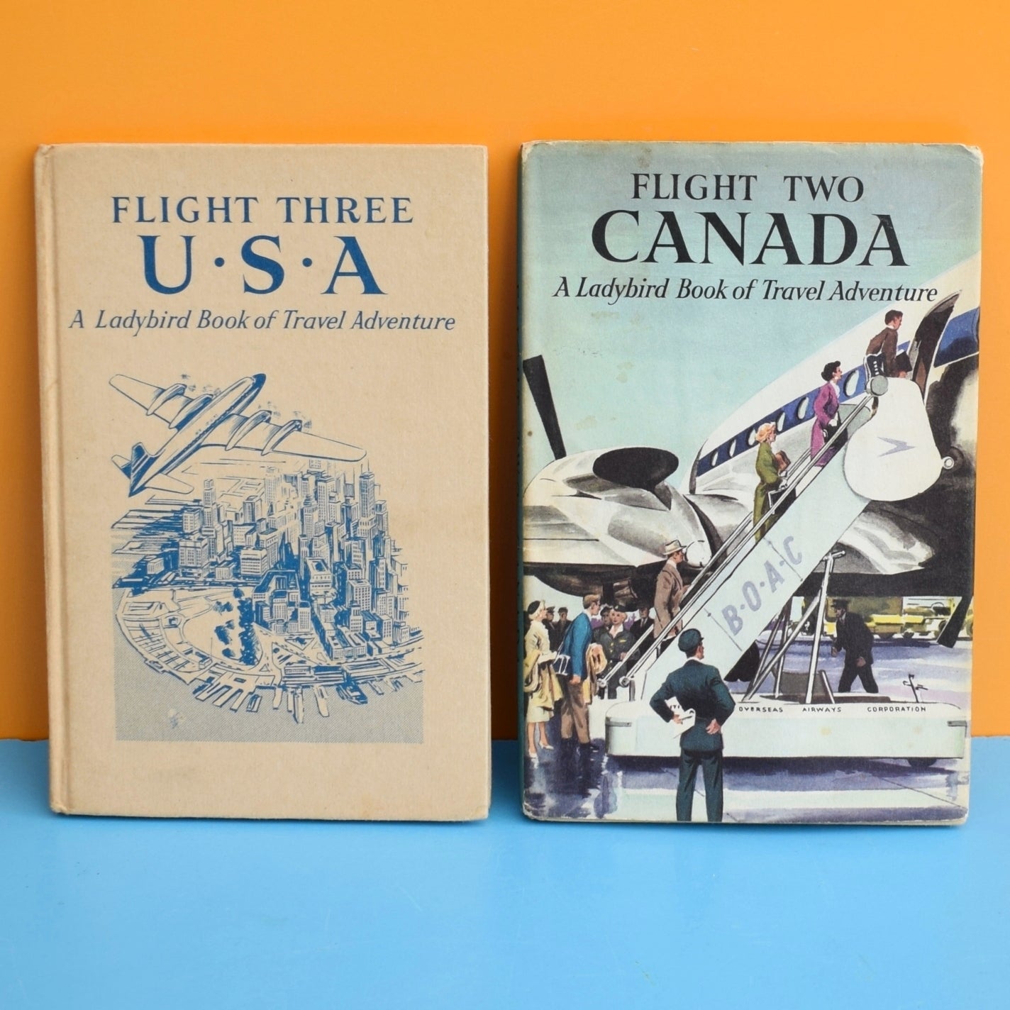 Vintage Ladybird Books - Flight Series - USA / Canada