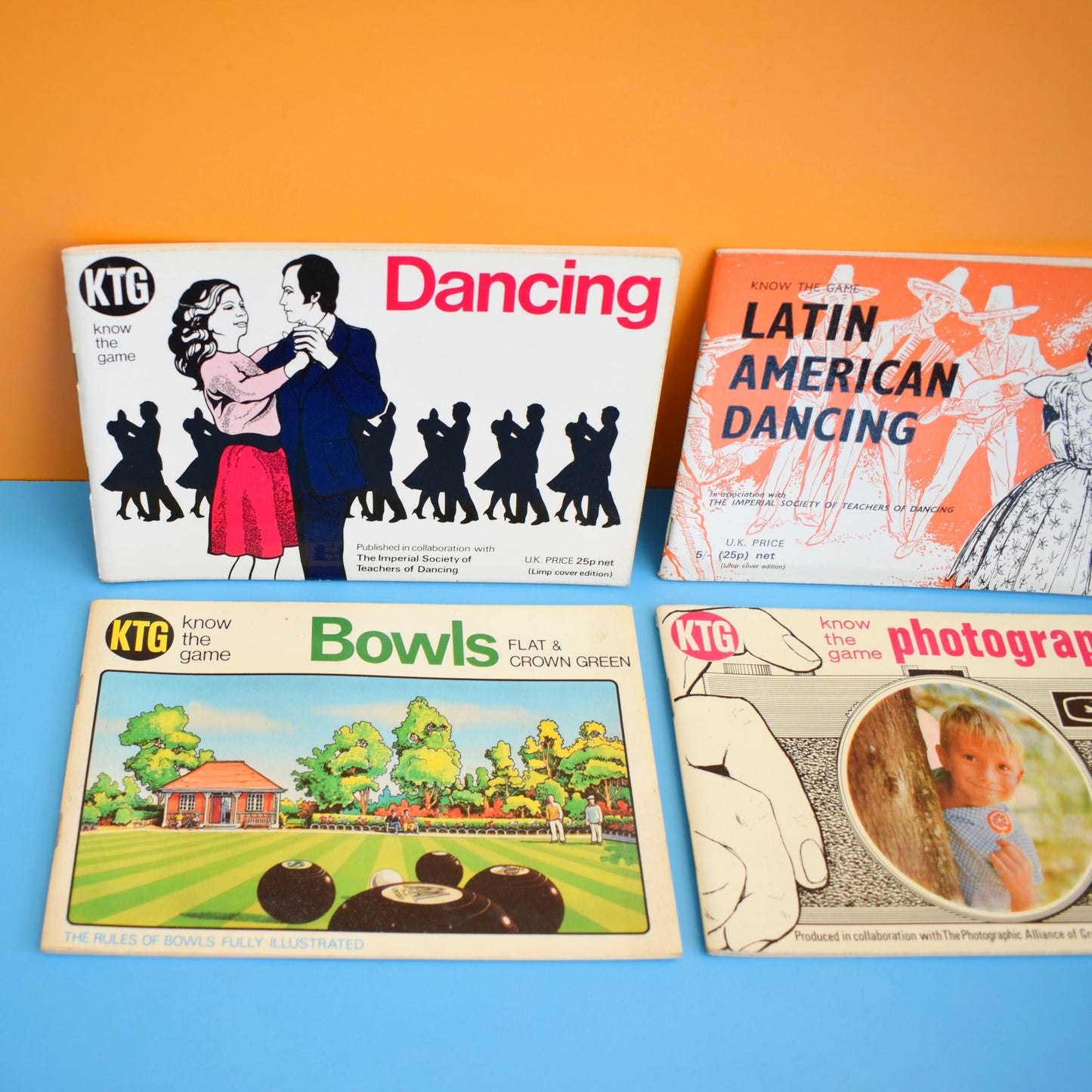 Vintage 1960s Know The Game Books - Dancing, Photography, Bowls by Vintage