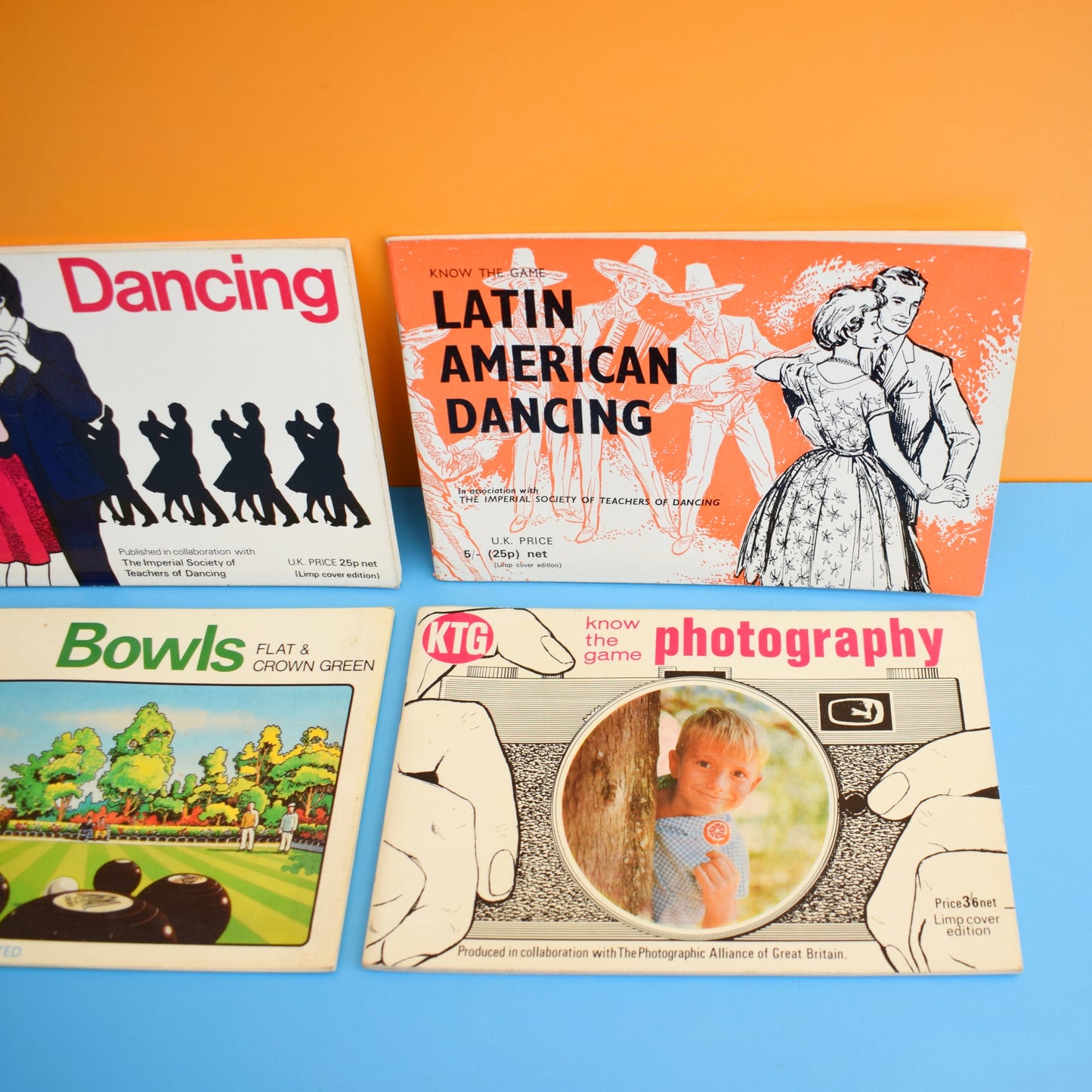 Vintage 1960s Know The Game Books - Dancing, Photography, Bowls by Vintage