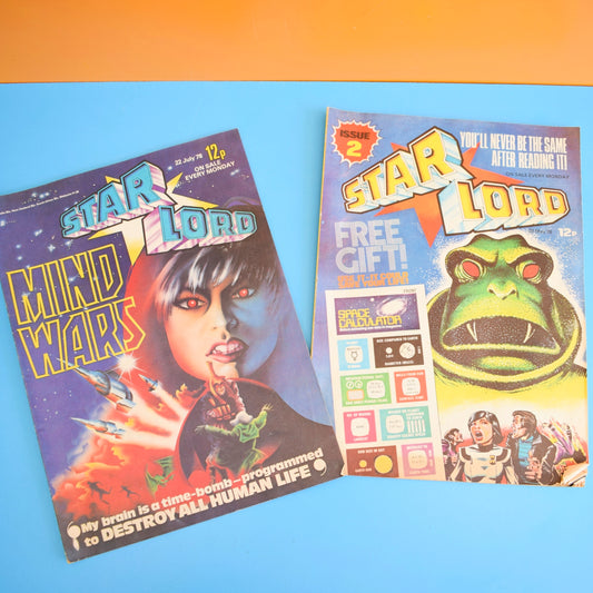 Vintage 1970s Star Lord Magazines- Mind Wars / Issue 2 by Pineapple Retro