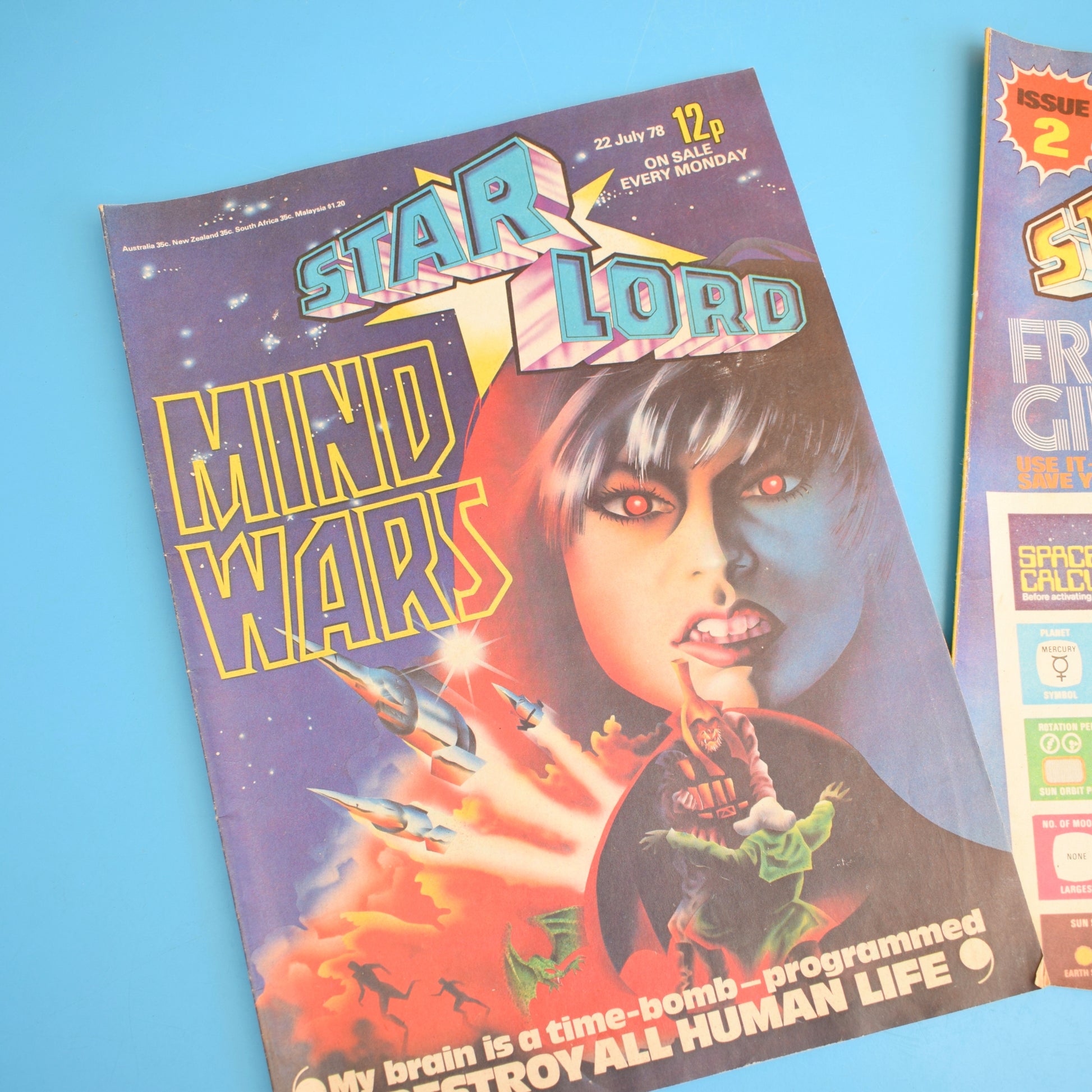 Vintage 1970s Star Lord Magazines- Mind Wars / Issue 2 by Pineapple Retro