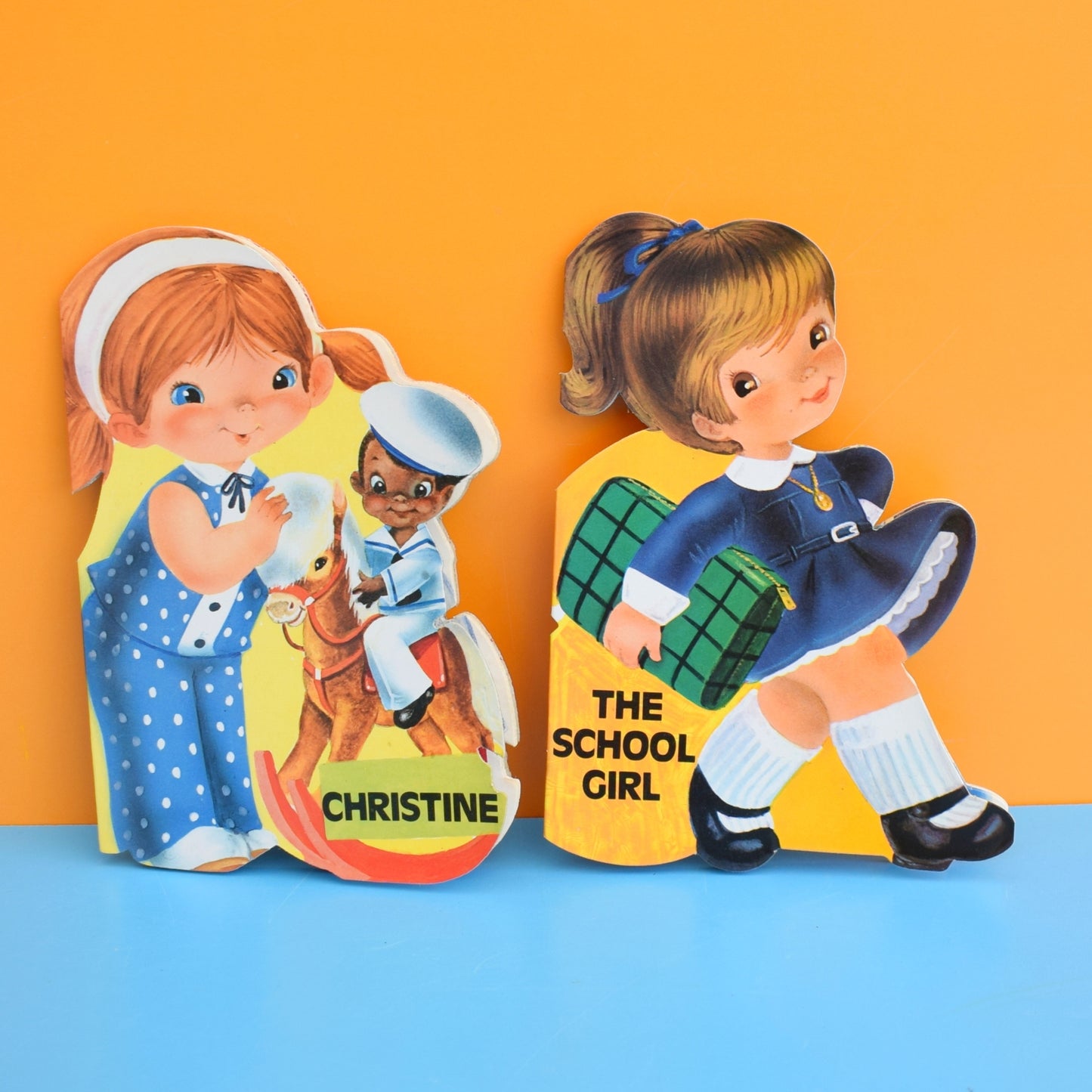 Vintage 1960s Kids Books - Little Girls - Christine & The School Girl by Vintage