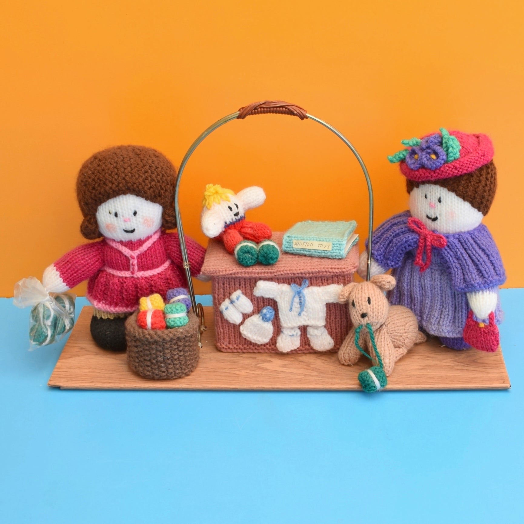 Vintage Jean Greenhowe Knitted Winifred's Wool Shop by Pineapple Retro