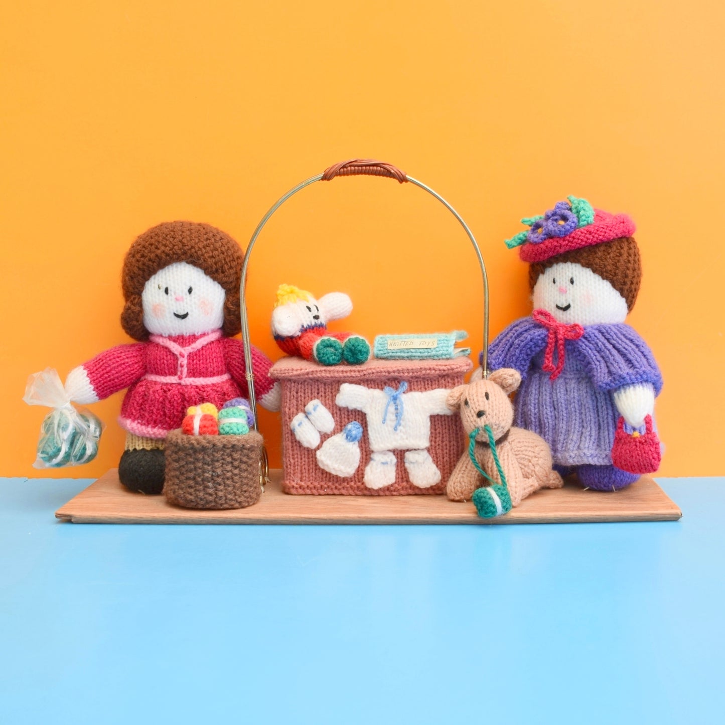 Vintage Jean Greenhowe Knitted Winifred's Wool Shop by Pineapple Retro