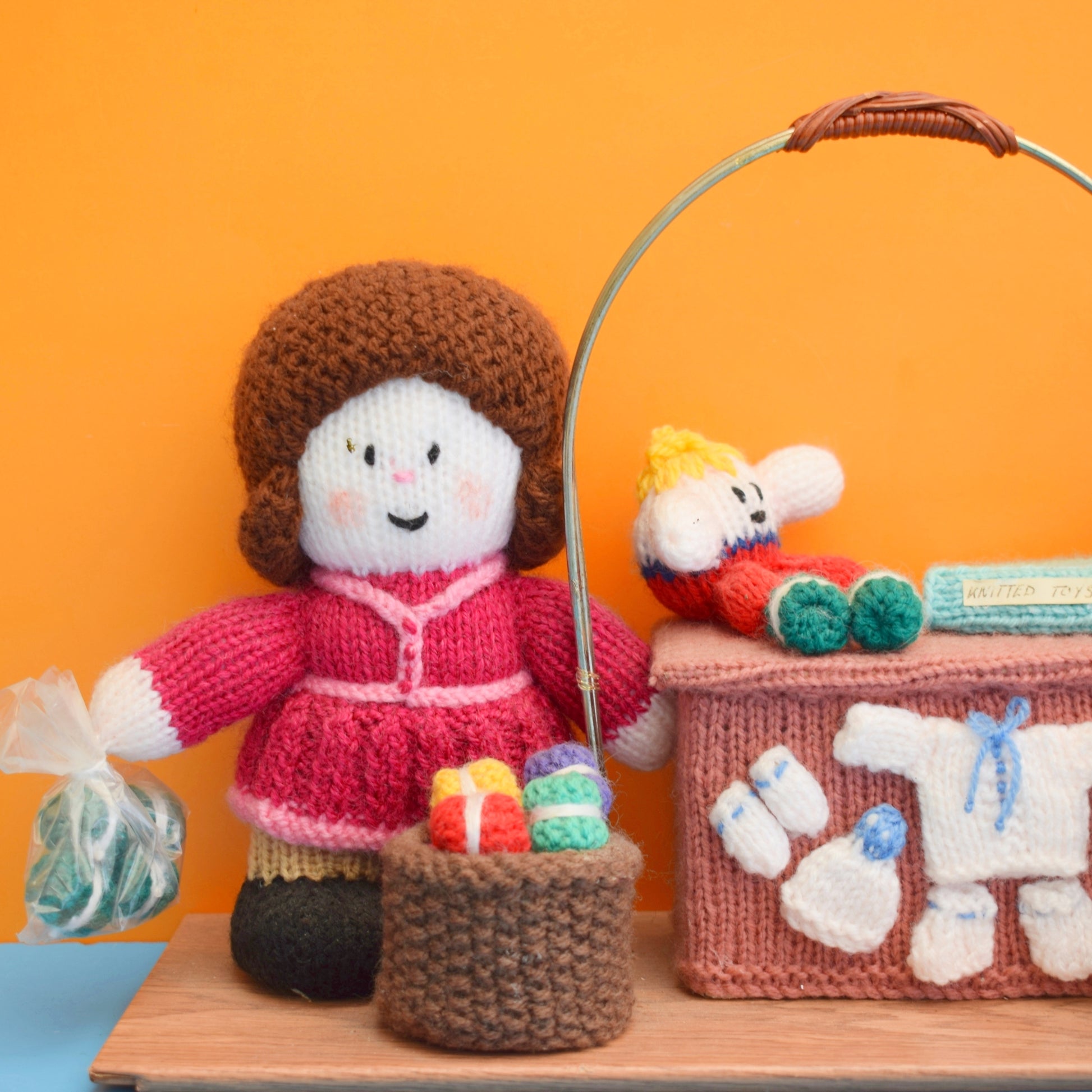 Vintage Jean Greenhowe Knitted Winifred's Wool Shop by Pineapple Retro