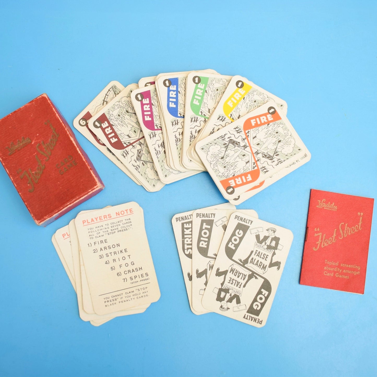 Vintage 1920s Art Deco Card Game - Fleet Street