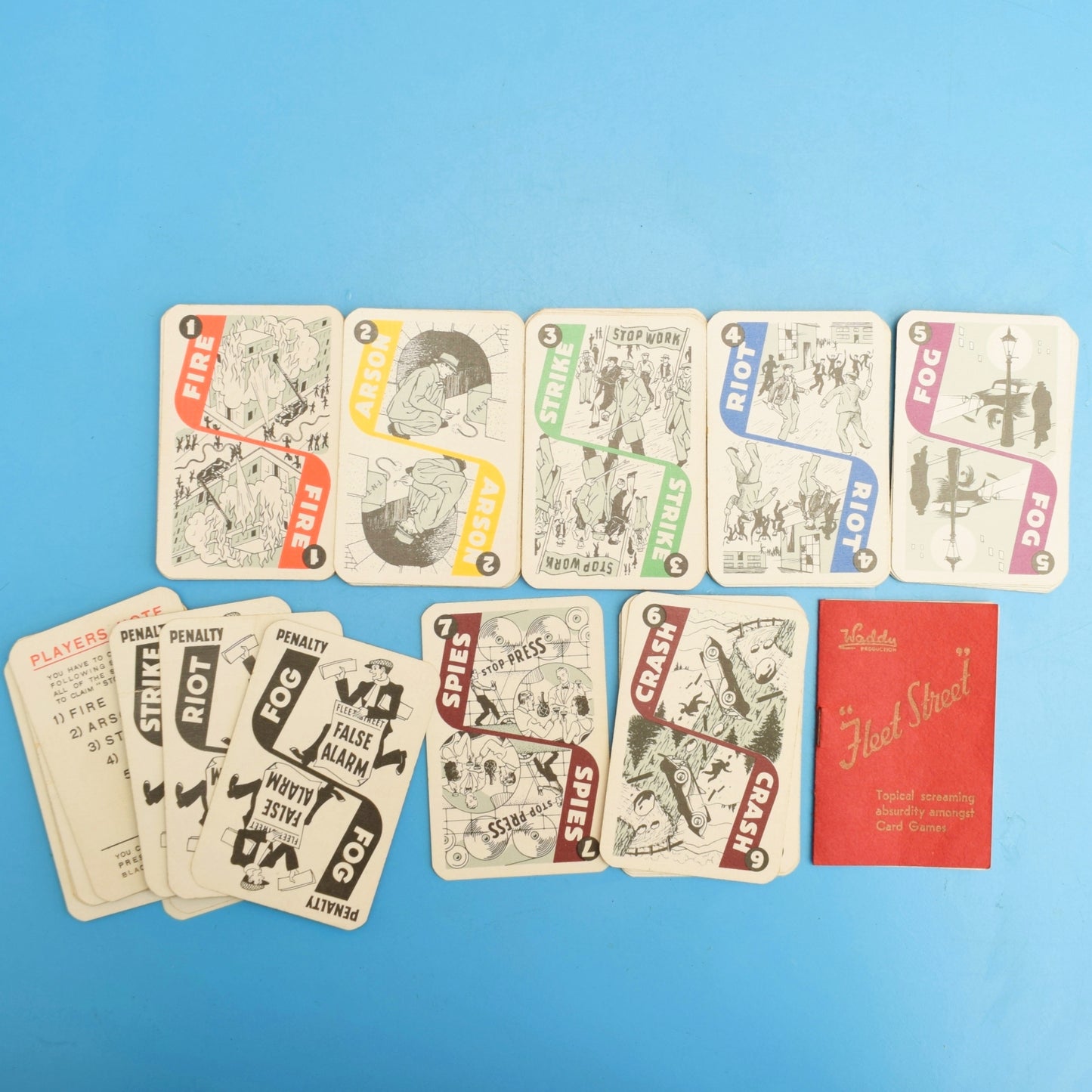 Vintage 1920s Art Deco Card Game - Fleet Street