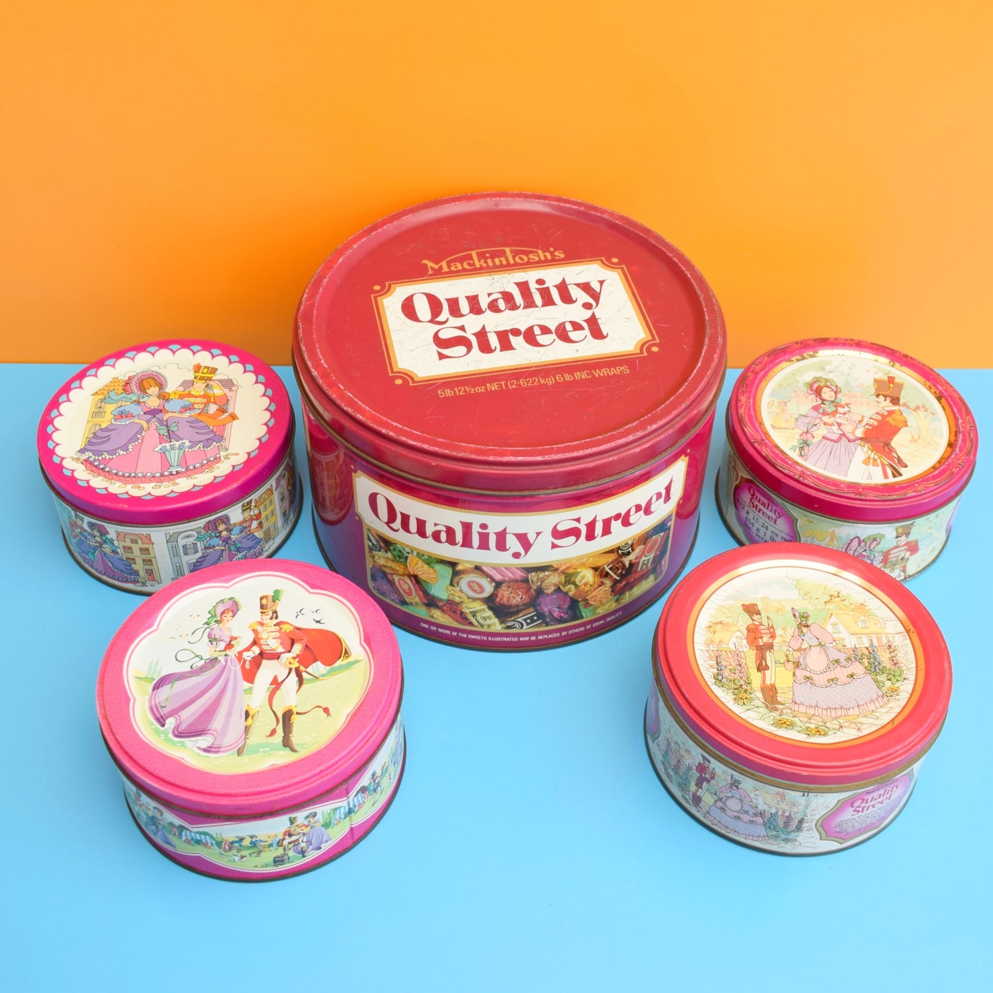Vintage 1970s Quality Street Chocolate Sweet Tins - Various by Pineapple Retro