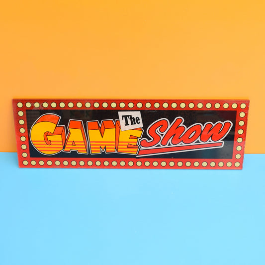 Vintage 1990s Perspex Pinball Sign - The Game Show by Pineapple Retro