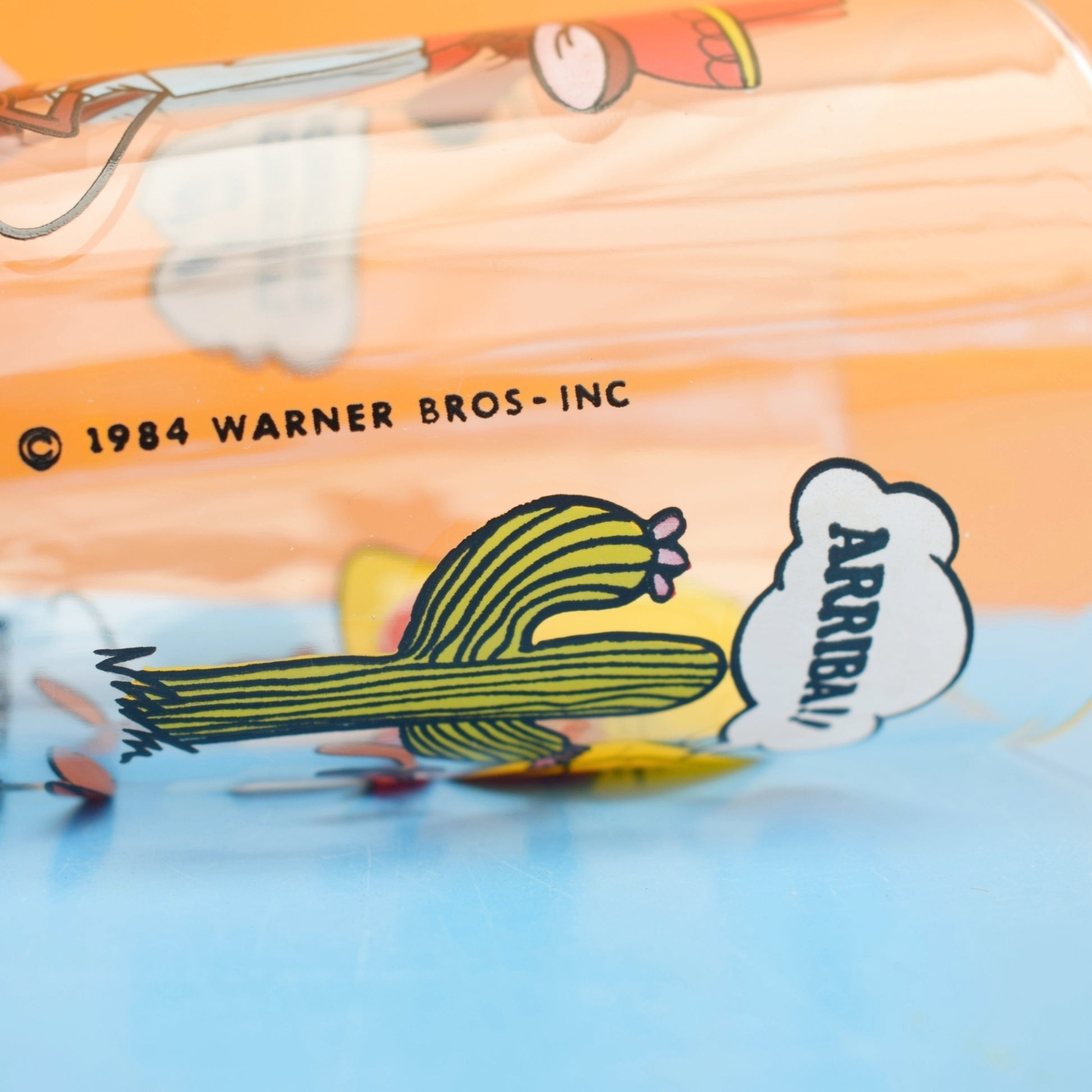 Vintage 1980s Single Drinking Glass- Speedy Gonzales by Pineapple Retro