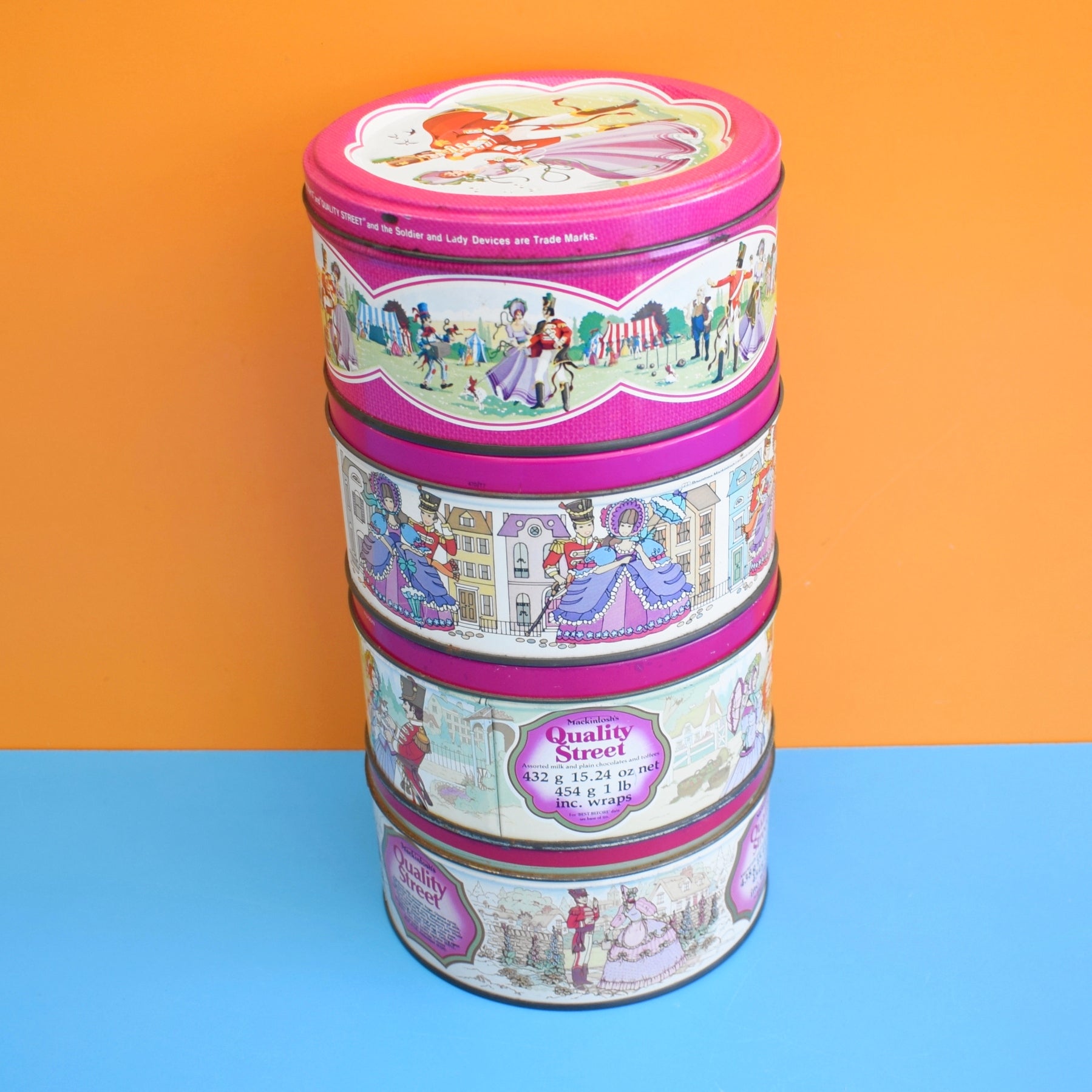 Vintage 1970s Quality Street Chocolate Sweet Tins - Various by Pineapple Retro