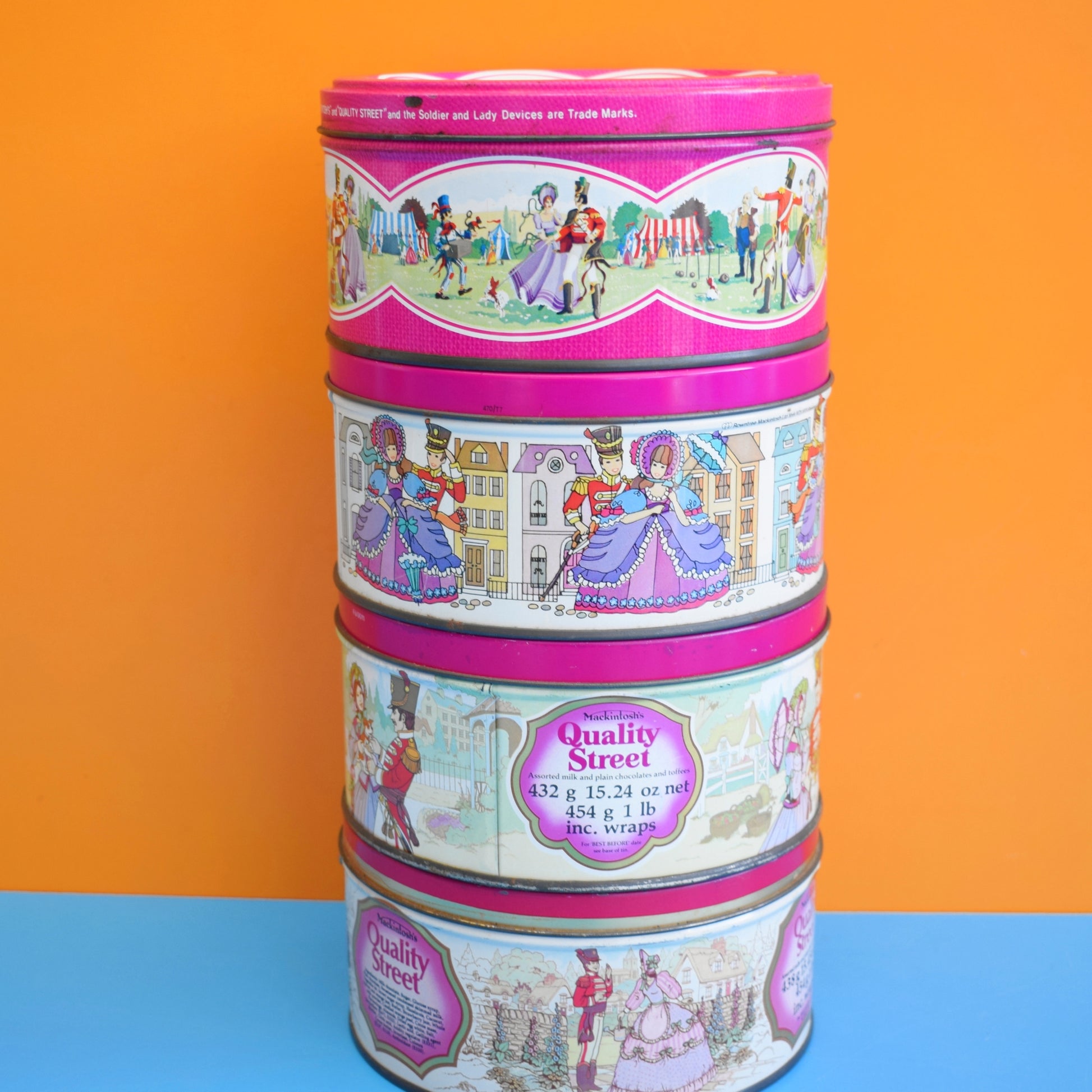 Vintage 1970s Quality Street Chocolate Sweet Tins - Various by Pineapple Retro