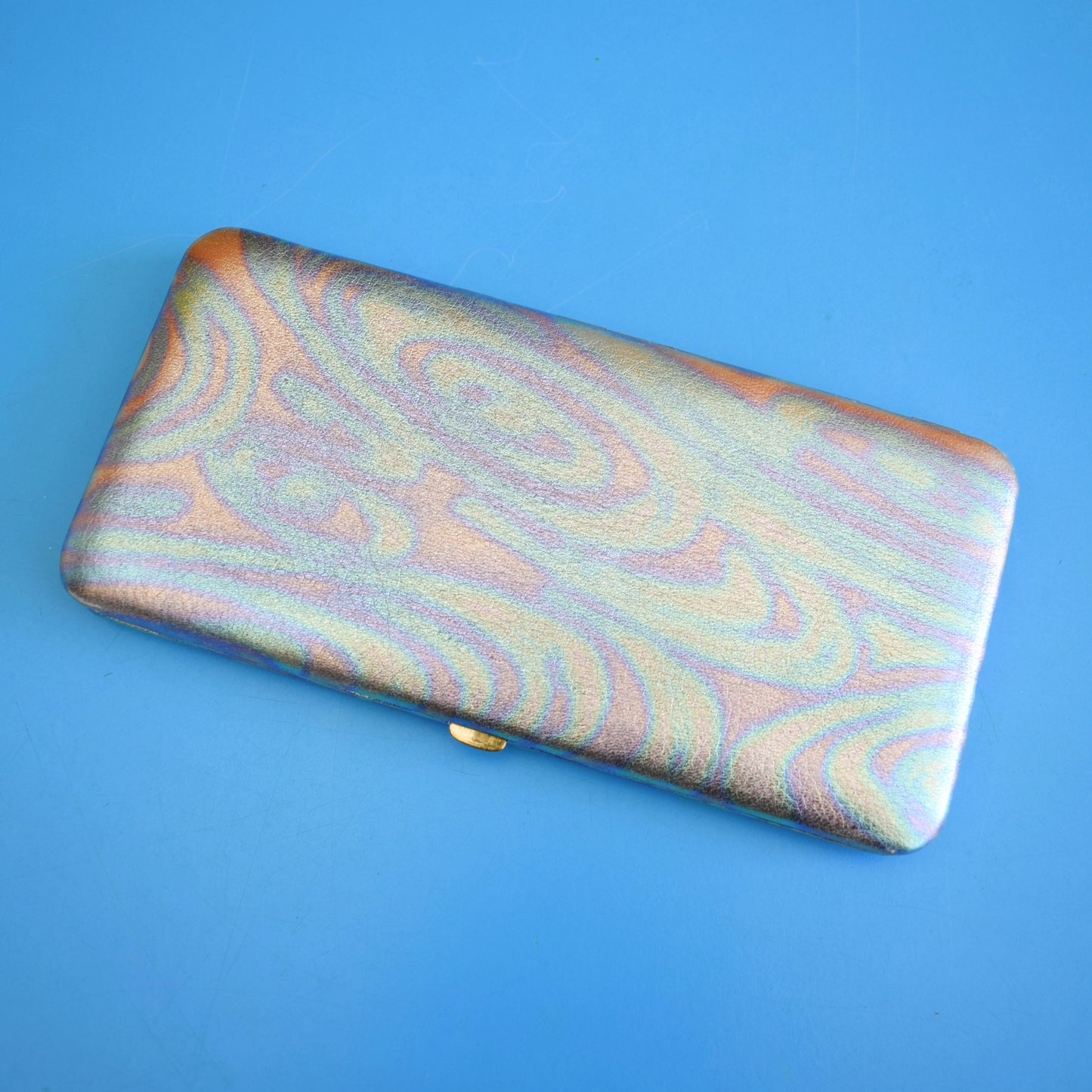Vintage 1960s German Manicure Set - Psychedelic Leather by Pineapple Retro