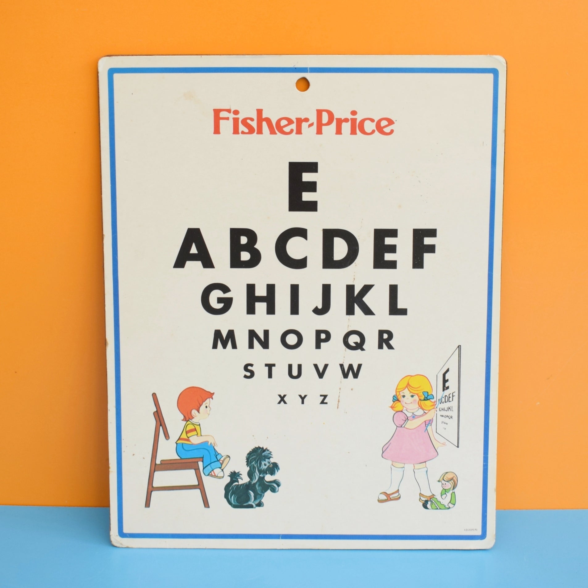 Vintage 1970s Rare Fisher Price Eye Chart - Medical Set . by Pineapple Retro