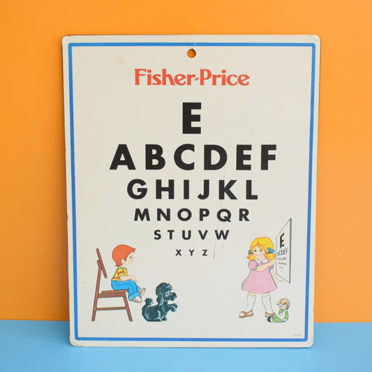 Vintage 1970s Rare Fisher Price Eye Chart - Medical Set . by Pineapple Retro