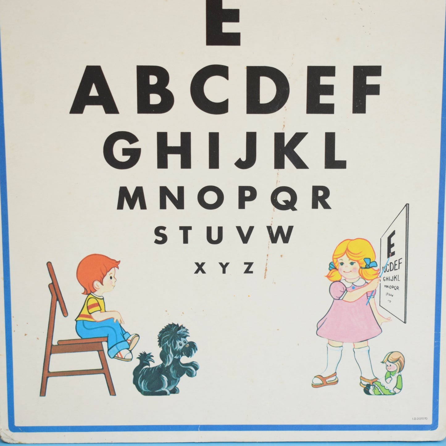 Vintage 1970s Rare Fisher Price Eye Chart - Medical Set . by Pineapple Retro