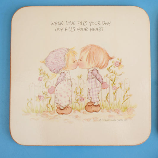 Vintage 1970s Coasters Boxed - Hallmark Designs - Kitsch