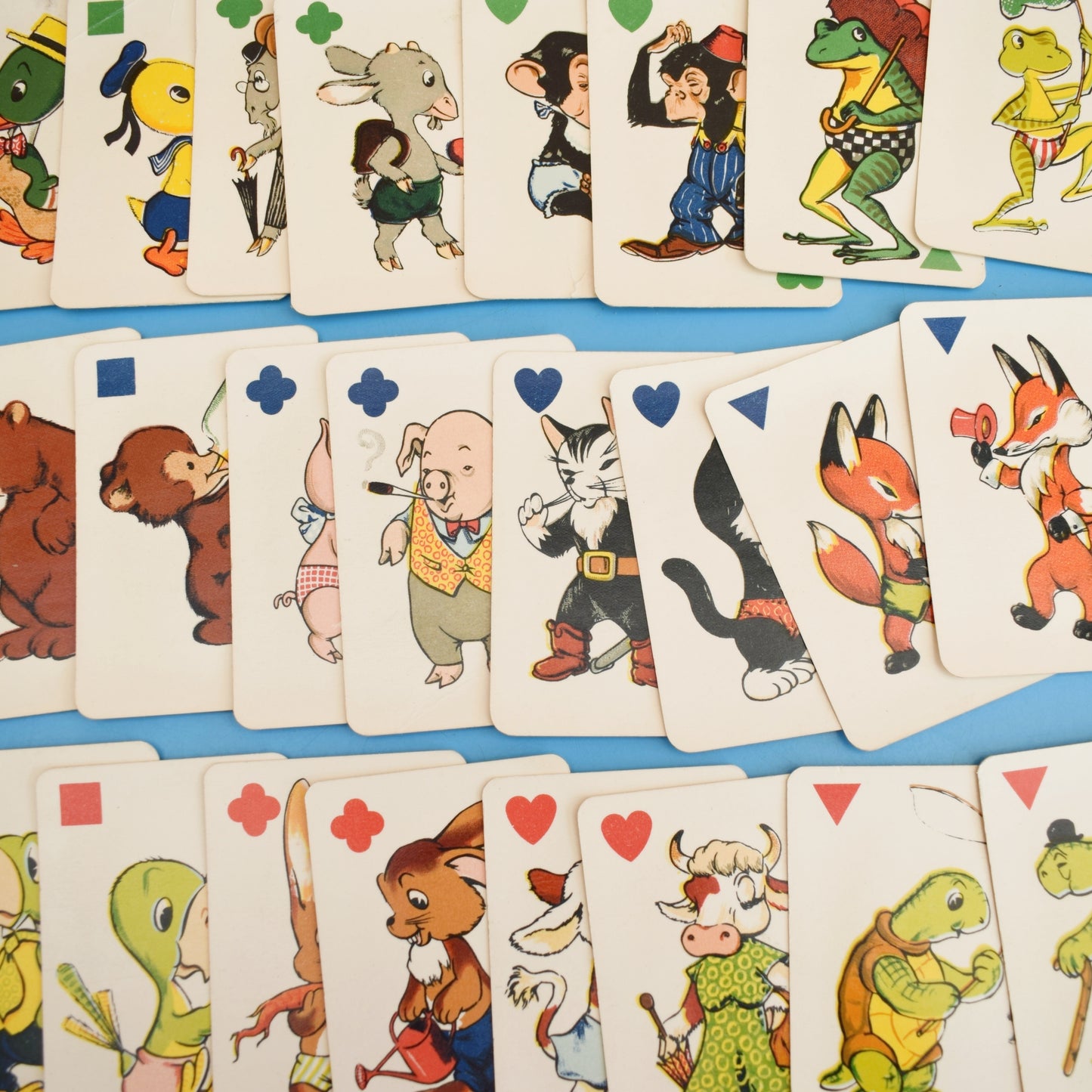 Vintage 1960s Donkey Card Game - Fantastic Images - Complete by Vintage
