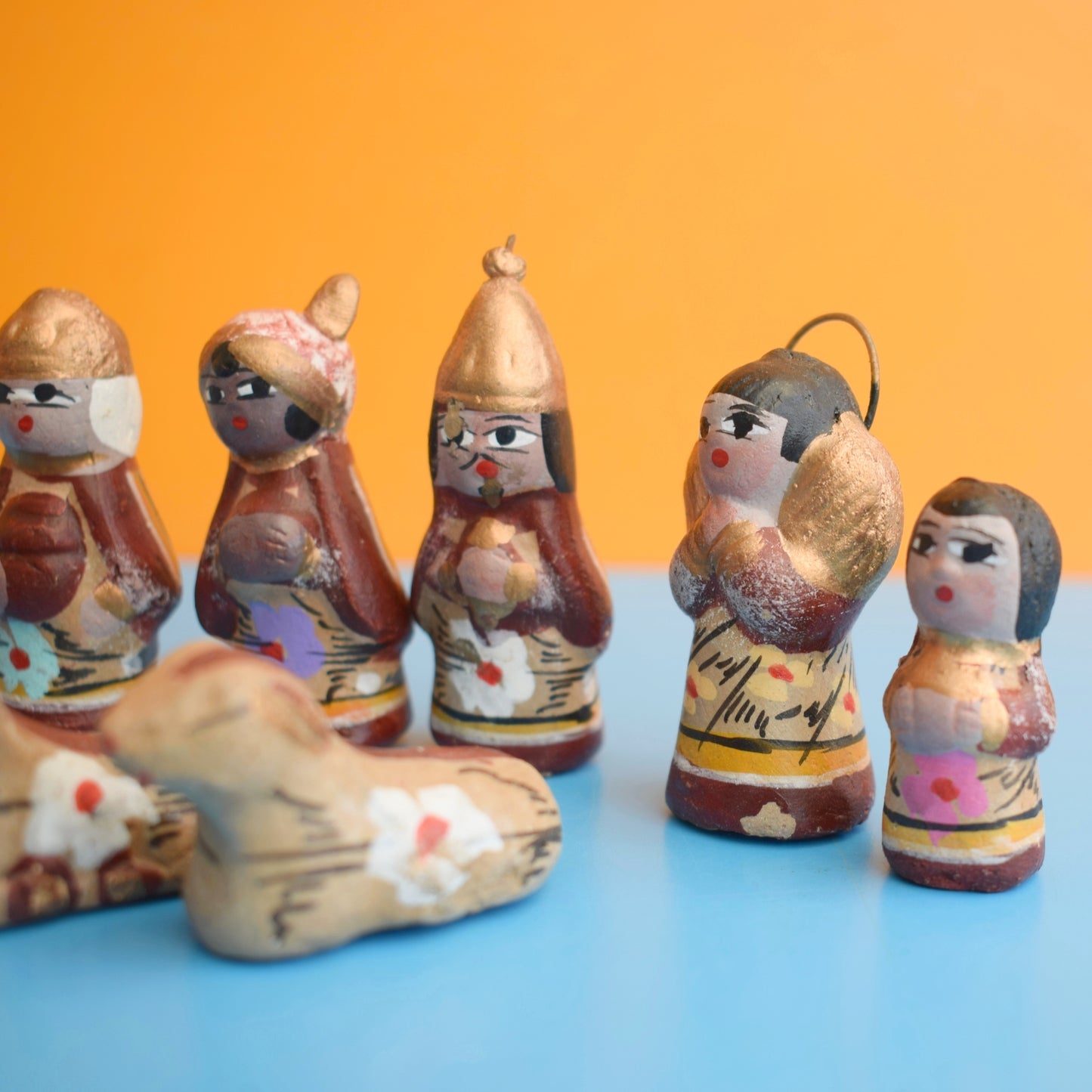 Vintage 1970s Mexican Nativity Scene by Pineapple Retro