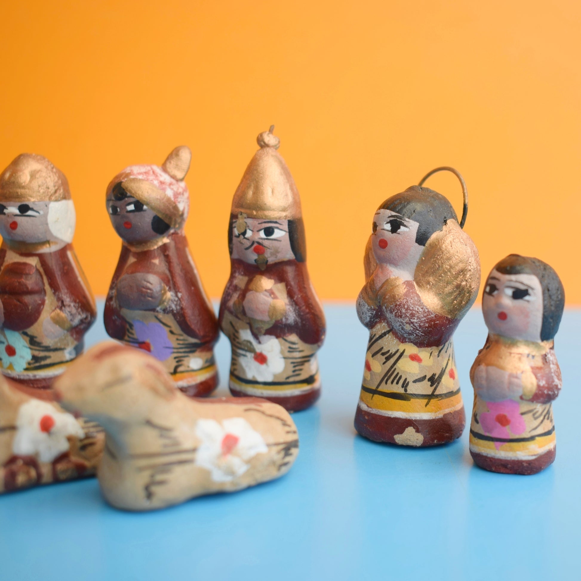 Vintage 1970s Mexican Nativity Scene by Pineapple Retro