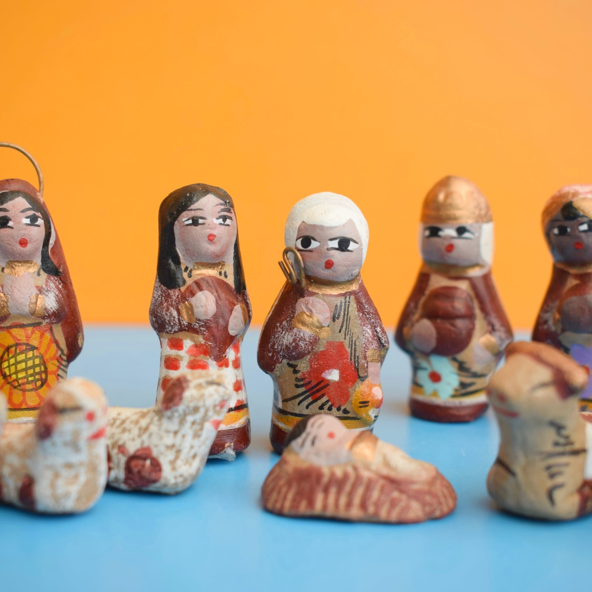 Vintage 1970s Mexican Nativity Scene by Pineapple Retro