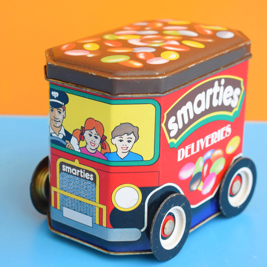 Vintage 1980s Delivery Van Tin -Smarties .. by Pineapple Retro