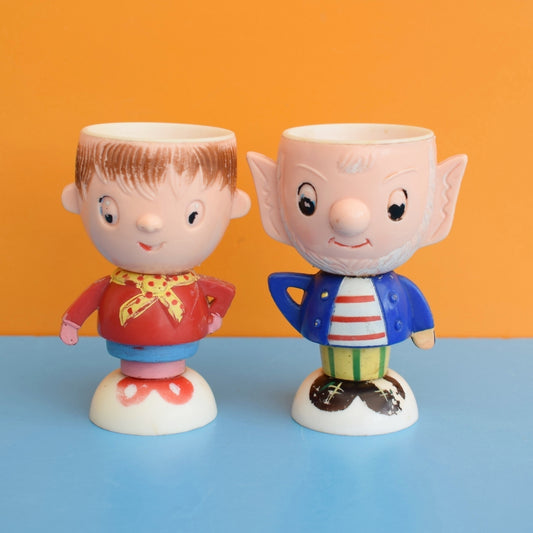 Vintage 1970s Plastic Big Ears / Noddy Egg Cups