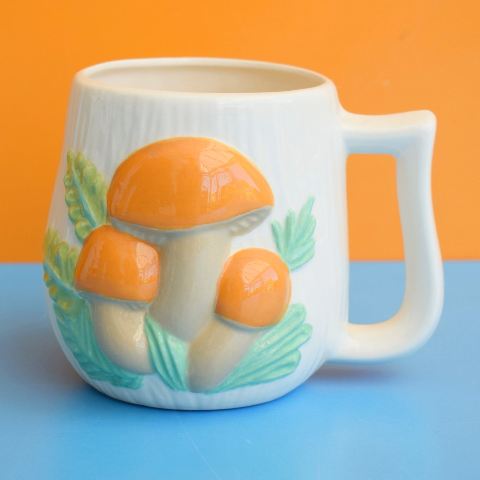 Vintage 1980s Toadstool Canister / Mugs - Golden - Arnels - American by Vintage