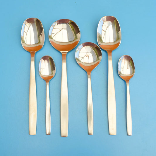 Vintage 1960s Viners Chelsea Cutlery - Stainless Steel - Various Spoons by Vintage