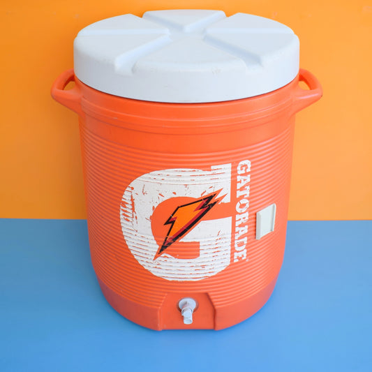 Vintage 1990s Storage / Cool Box - American Gatorade - Orange Plastic
