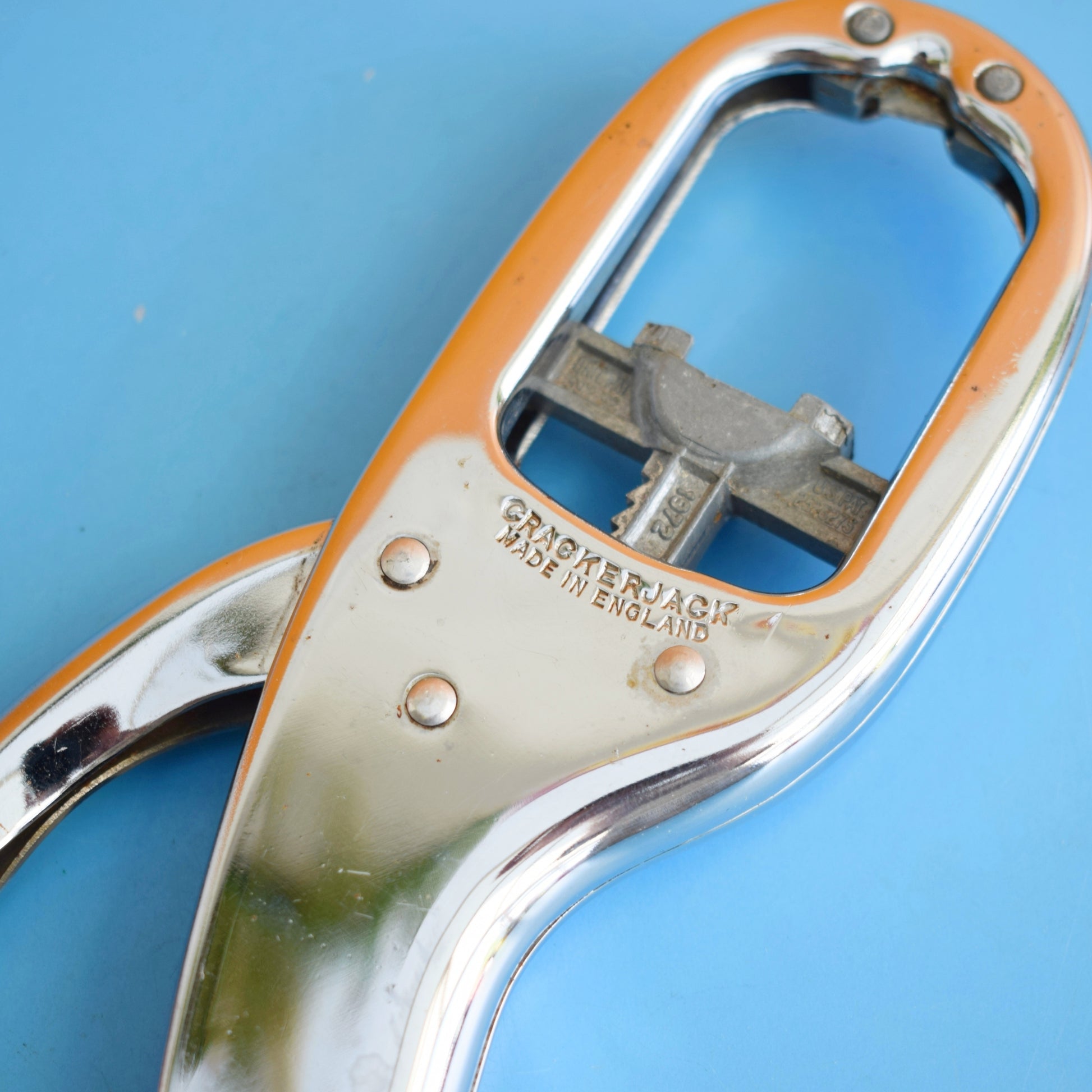 Vintage 1960s Crackerjack Nutcracker - Chrome .. by Pineapple Retro