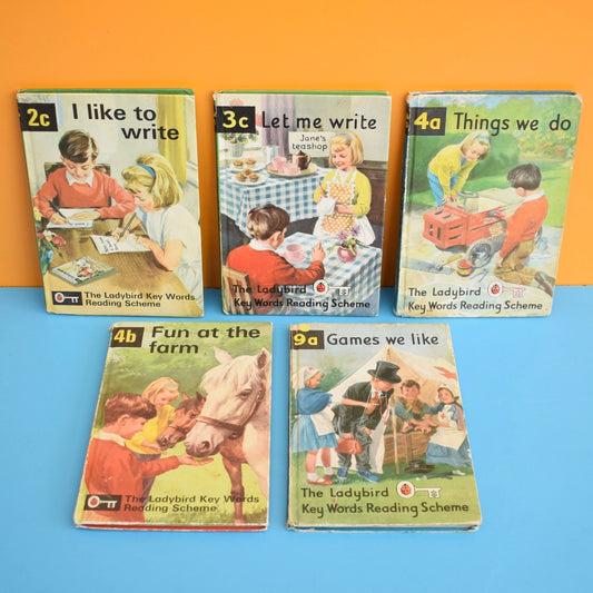 Vintage Ladybird Books - Key Word Reading Scheme x5