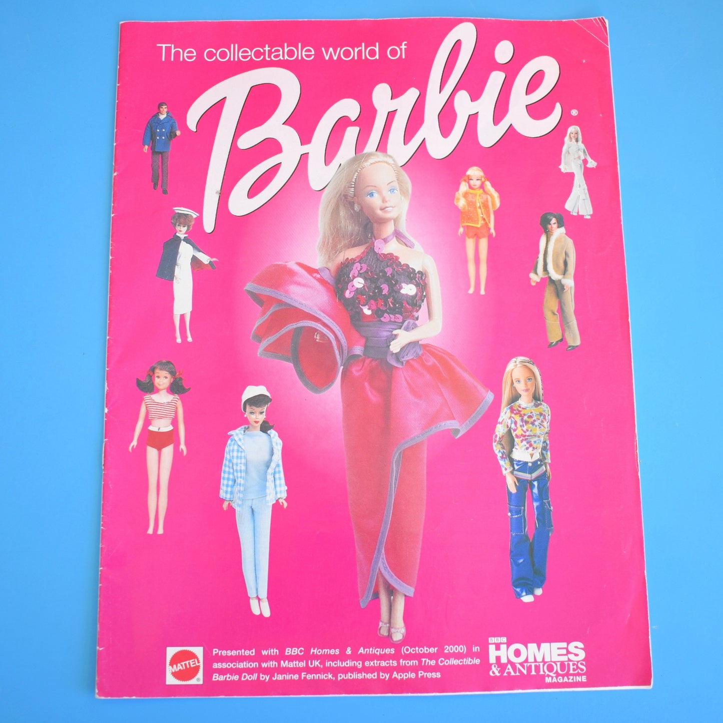 Vintage 2000s Barbie Magazine Sup, Magnetic Dress Up Barbie Set - Funky