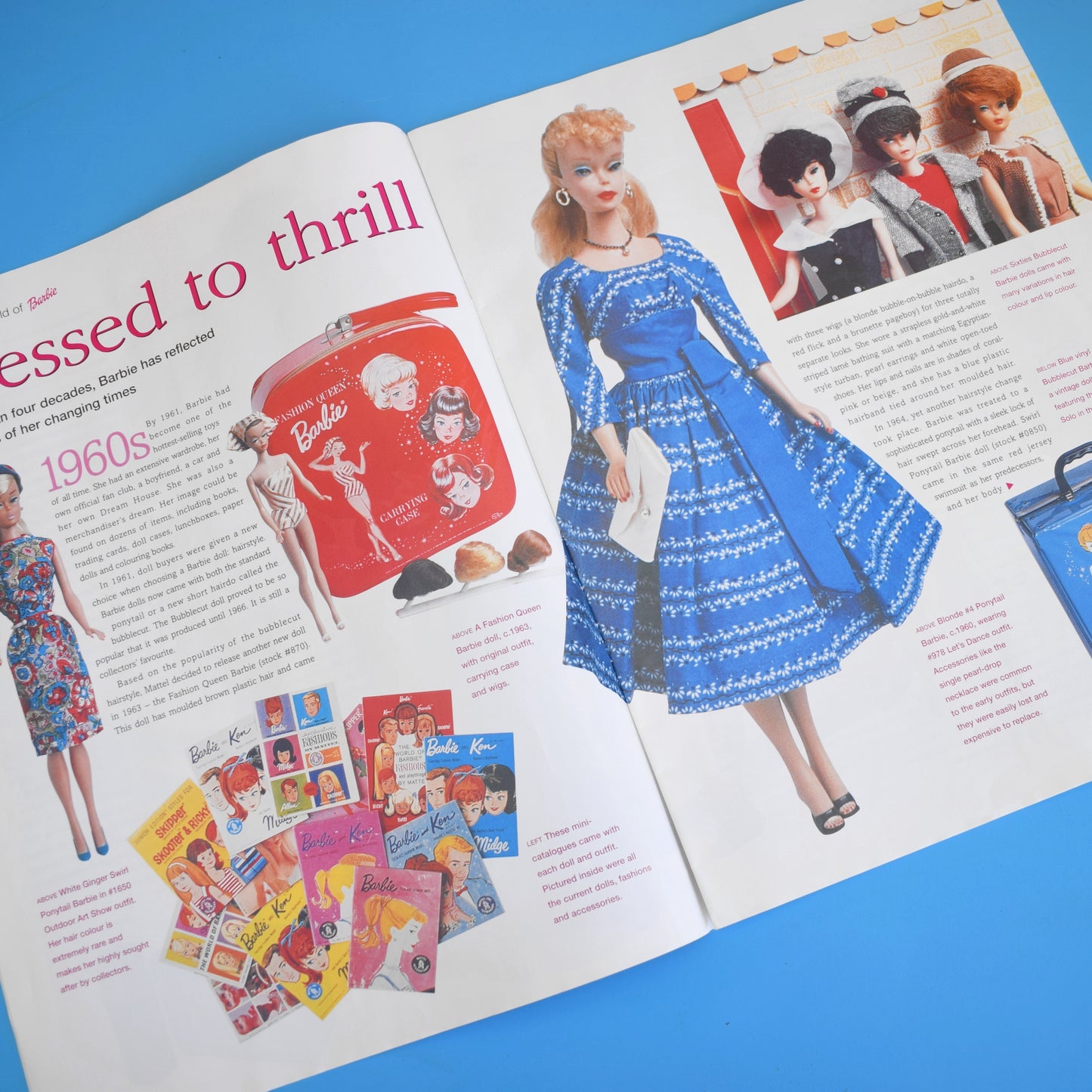 Vintage 2000s Barbie Magazine Sup, Magnetic Dress Up Barbie Set - Funky