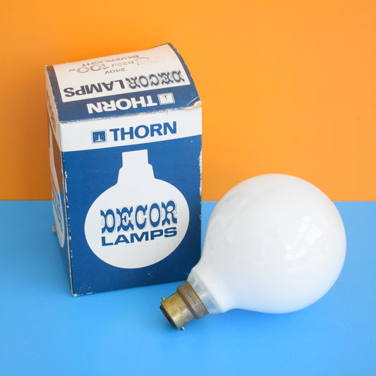 Vintage 1960s Bayonet Large 100w Decor Light Bulb - Tested & Boxed - Thorn
