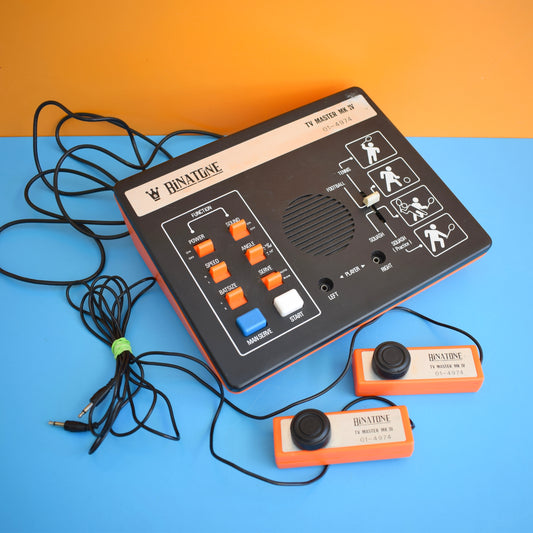 Vintage 1970s Binatone TV Master MK 4 Games Console - Orange