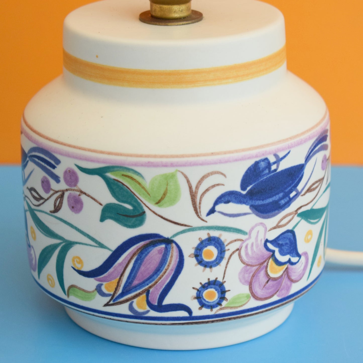 Vintage 1960s Poole Pottery Lamp